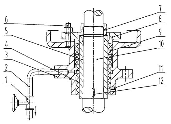 高压立式长轴泵用密封装置